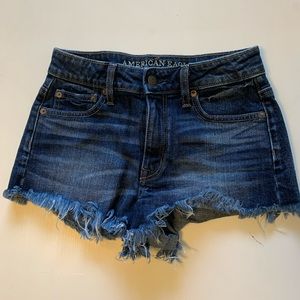 American Eagle - high rise denim shorts
